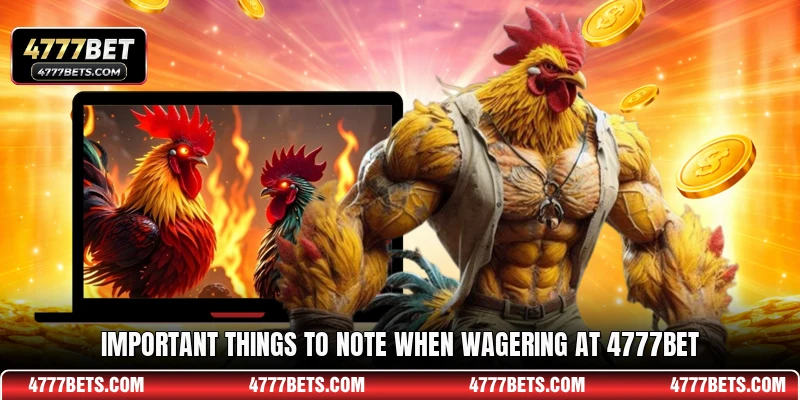 Important things to note when wagering at 4777BET