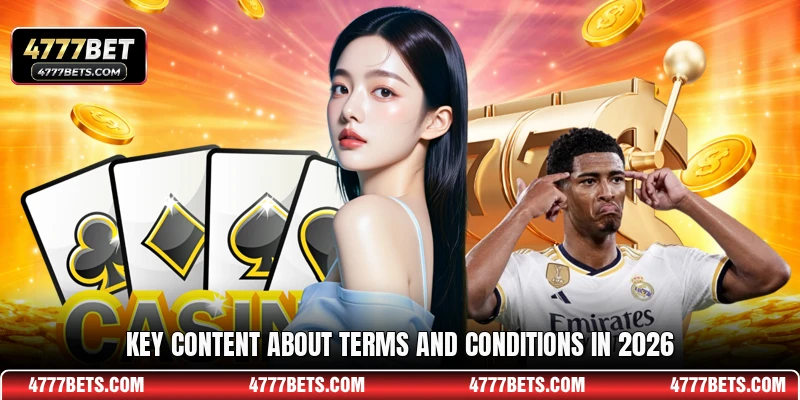 Key content about Terms and Conditions in 2026